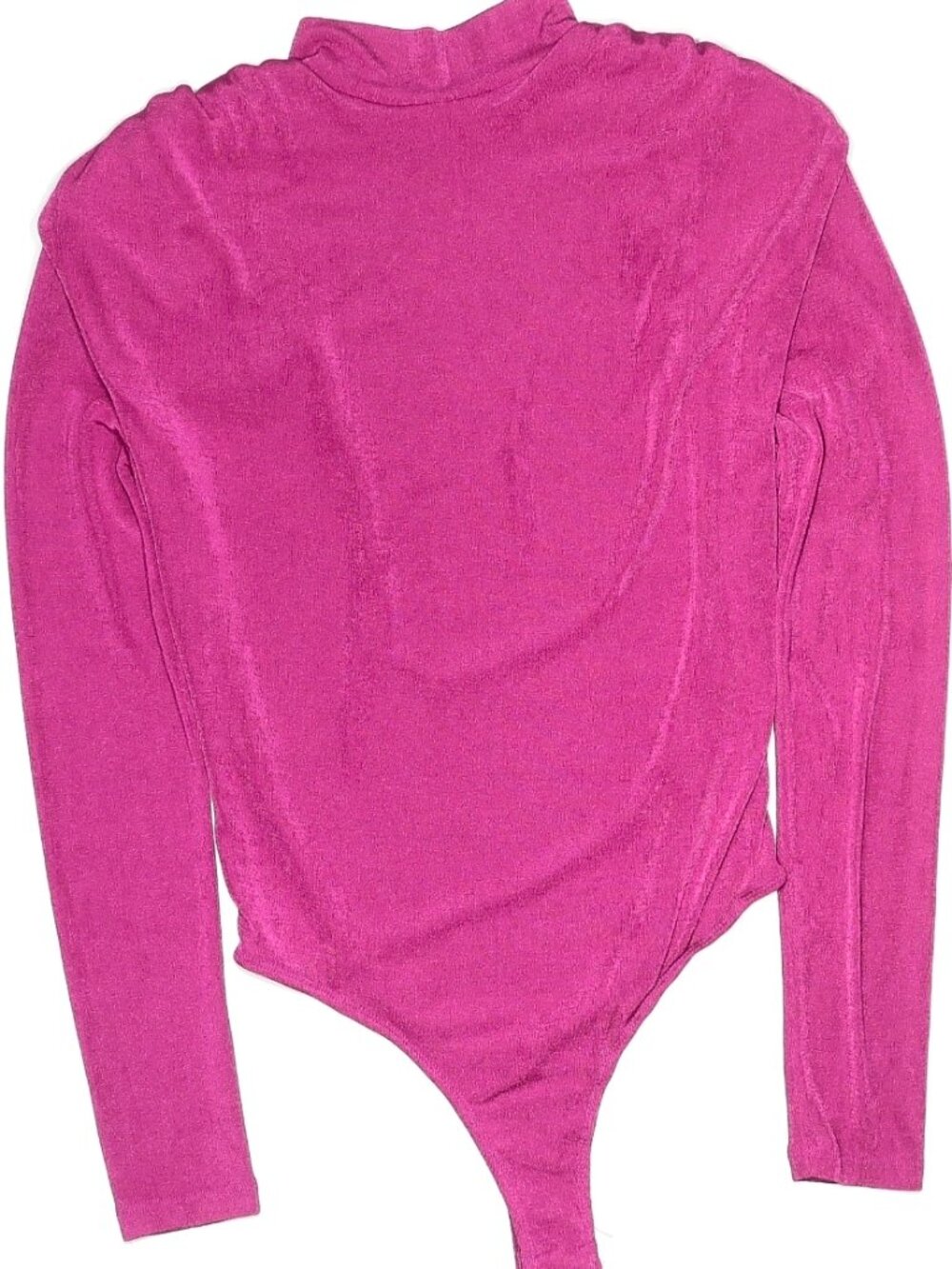 Jluxlabel Fuschia Slinky Long Sleeve Bodysuit (L)